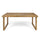 Outdoor Acacia Wood Dining Table, Sandblast Finish - Best Buy Furniture