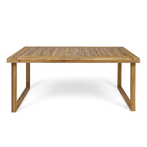 Outdoor Acacia Wood Dining Table, Sandblast Finish - Best Buy Furniture
