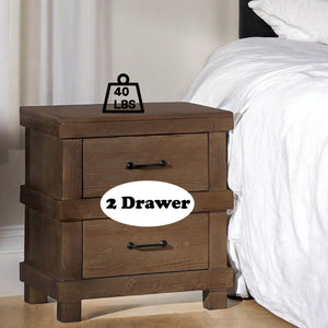 Adams - Antique Nightstand - Oak - Best Buy Furniture