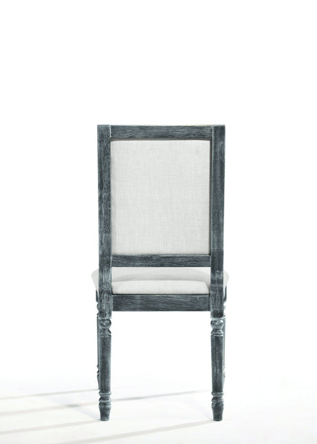 Leventis - Weathered Side Chair - Cream / Gray - Best Buy Furniture