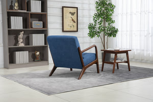 Mid Century Modern Accent Chair with Solid Wood Frame