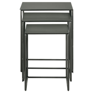 Vestal - 3 Piece Rectangular Nesting Table Set - Gray