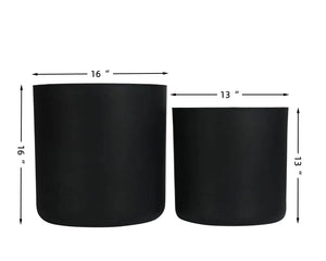 Round Concrete Planter Set of 2