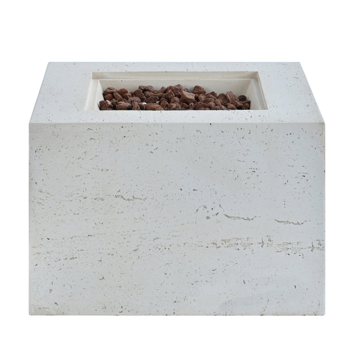 U_Style MGO Outdoor Square Fire Pit with Steel Burner