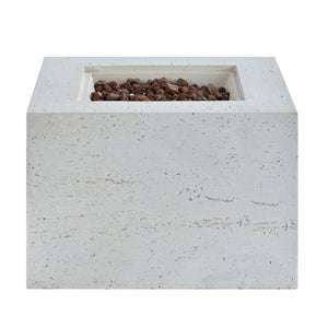 U_Style MGO Outdoor Square Fire Pit with Steel Burner