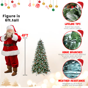 8Ft Christmas Tree with 2850 Tips