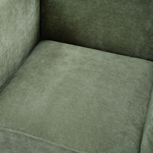 Barrel Accent Chair With Enclosed Arms