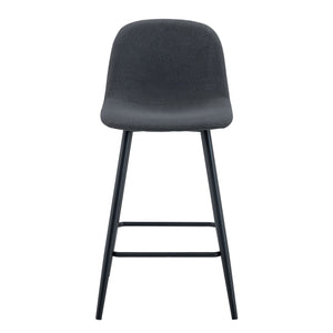 Modern Bar Chair Rounded Backrest (Set of 2)