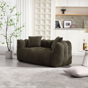 Cozy Beanbag Chair With High Resilience Foam Core For 2