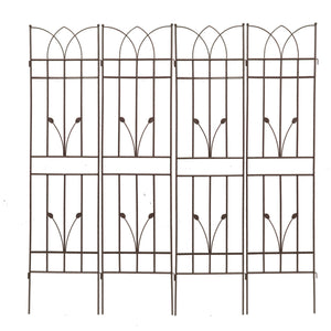 Metal Garden Trellis Rustproof For Climbing Plants Outdoor Flower Support