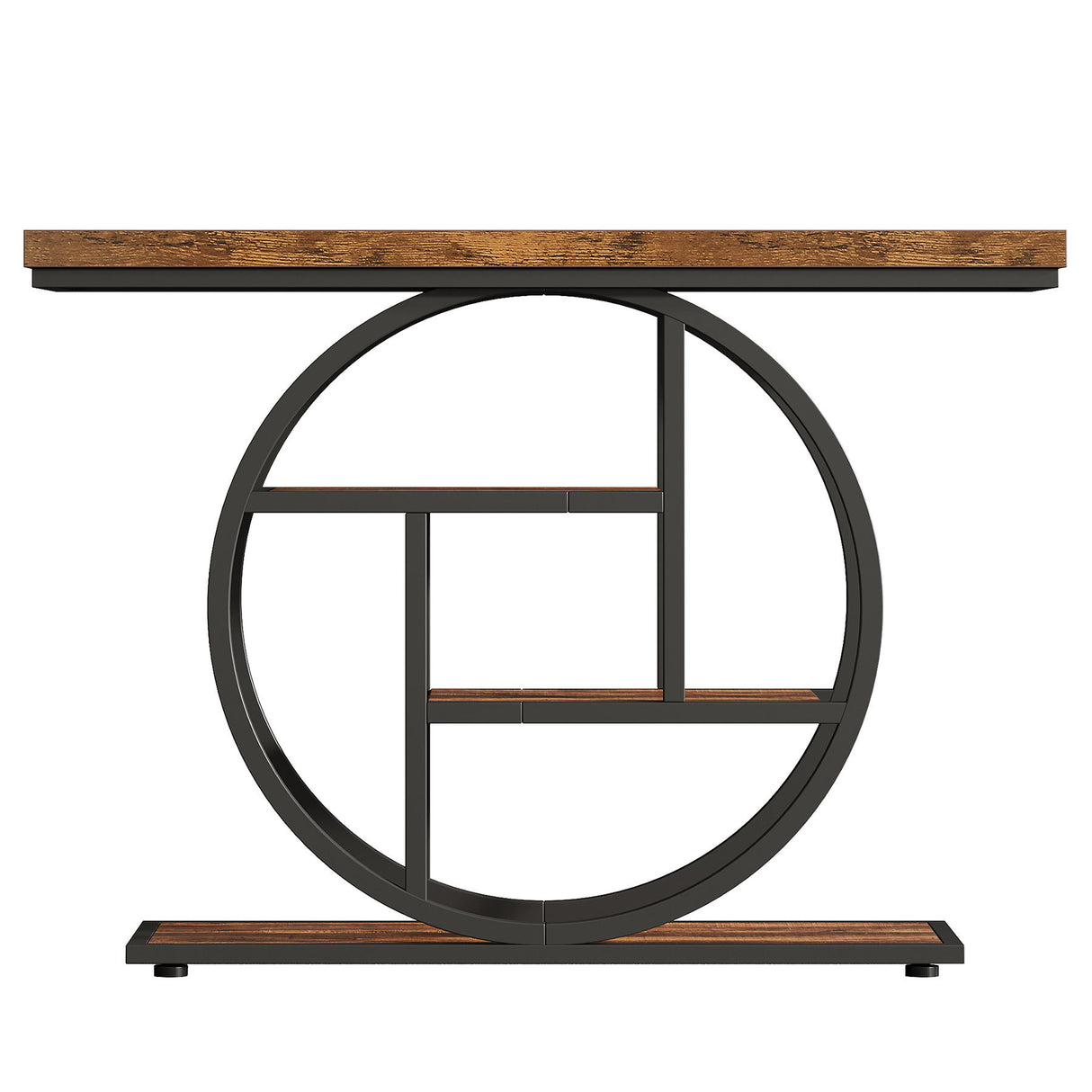 Console Table With 4 Tier Design For Living Hallway