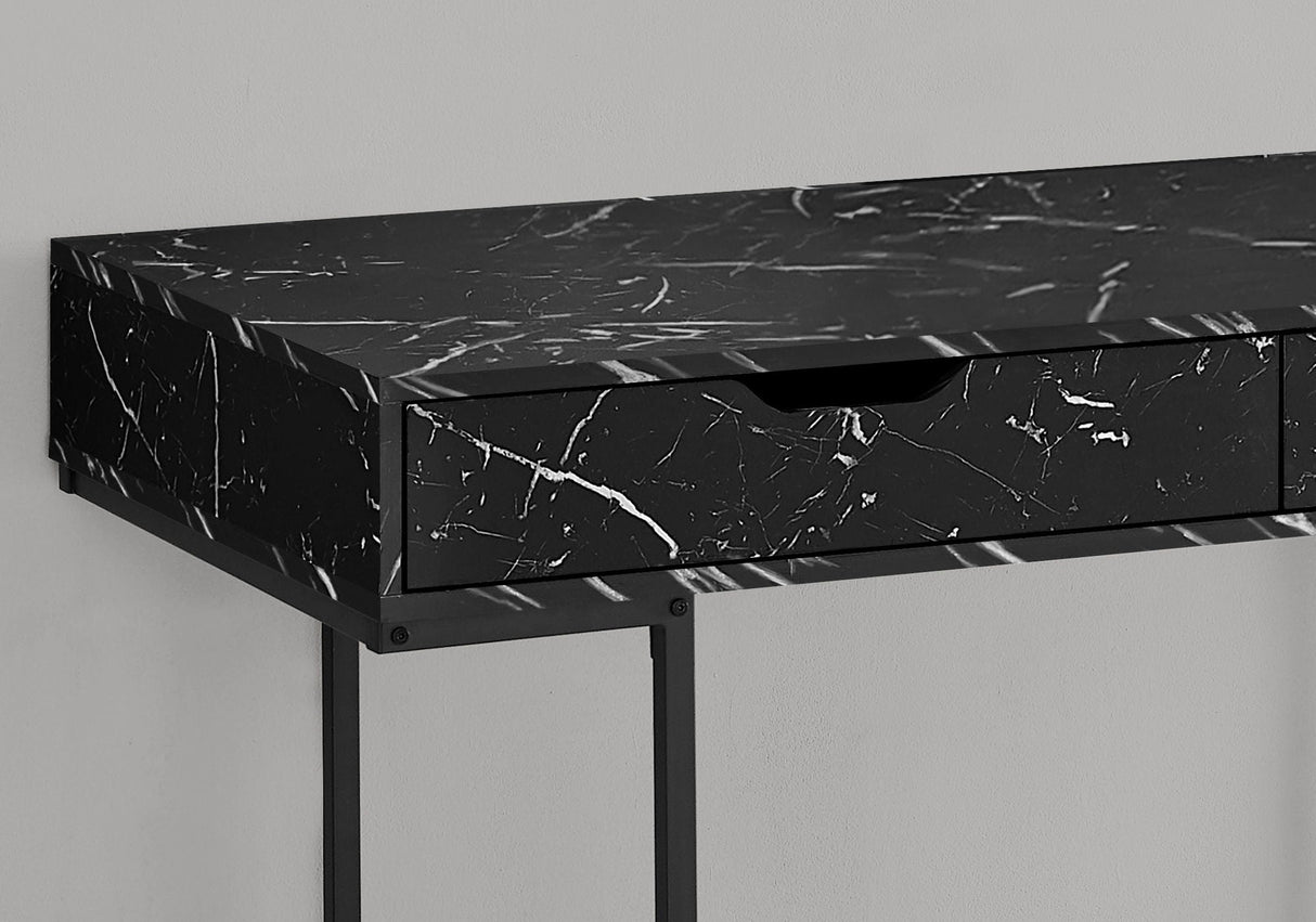 Computer Desk For Home Office, Storage Drawers, Marble Look Contemporary & Modern - Best Buy Furniture