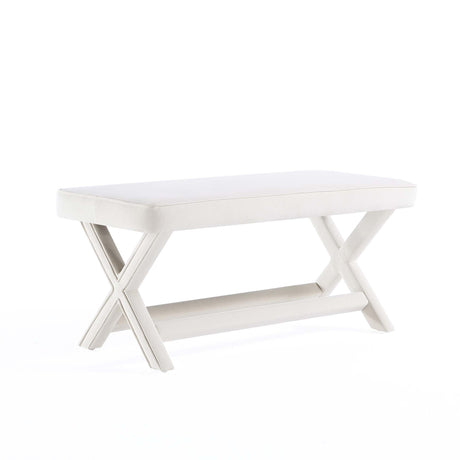 Abigail - Accent Bench With Piped Cushion