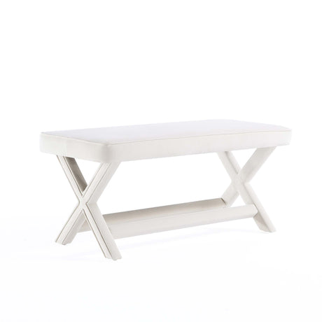 Abigail - Accent Bench With Piped Cushion