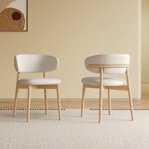 Dining Chair For Dining Room, Kitchen (Set of 2) - White