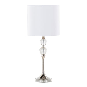 26" Contemporary Crystal Table Lamp