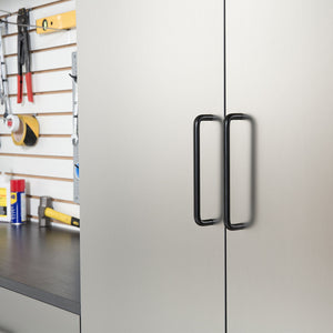 Astro Series - Garage Cabinet Set B With Soft Closing Drawers - Metallic Gray