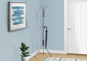 Coat Rack, Hall Tree, Free Standing, Hanging Bar, 6 Hooks, Entryway, Contemporary & Modern - Best Buy Furniture