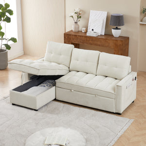 71.3" Reclining Sofa Bed with USB Ports