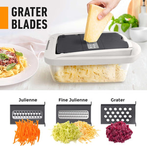 8 in 1 Vegetable Slicer Chopper with Container Mandoline Cutter