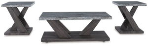 Bensonale - Occasional Table Set (Set of 3) - Brown / Gray - Best Buy Furniture