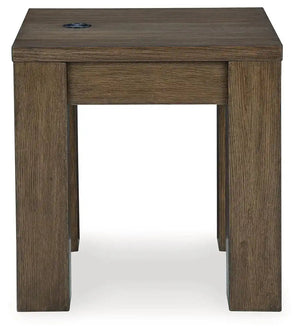 Rosswain - Square End Table - Warm Brown - Best Buy Furniture