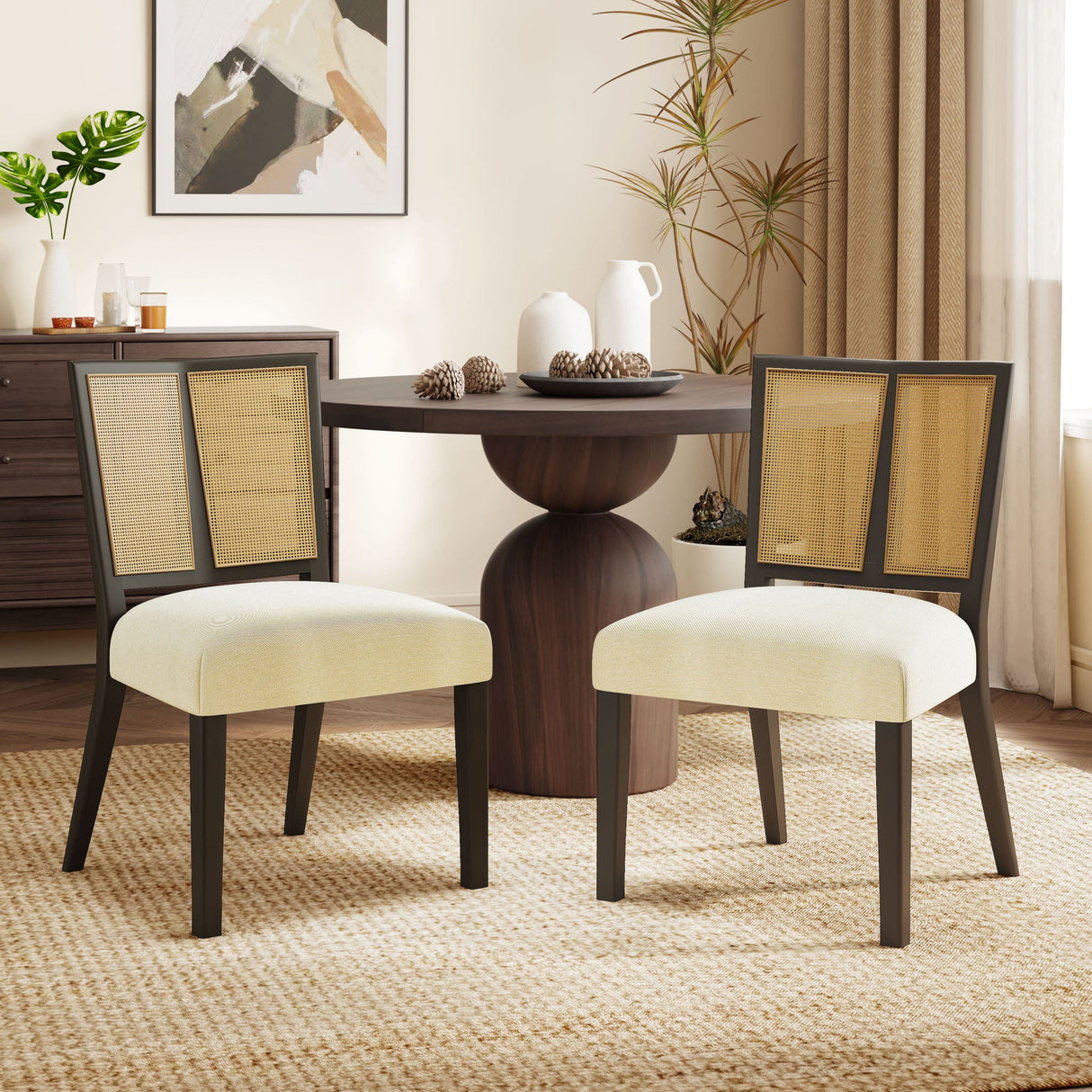 Rattan Dining Chair Without Arms (Set of 2) - Best Buy Furniture