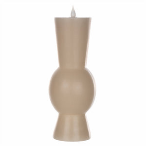 10.25" Grey Simplux Designer LED Candle with remote (Set of 2) - Tuesday Morning - Candles