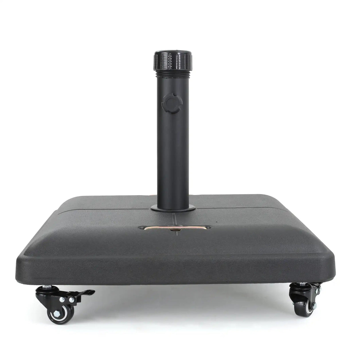 Wheelie - Stylish Square Umbrella Base With Stainless Steel Pole Handle - Best Buy Furniture