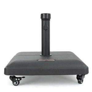 Wheelie - Stylish Square Umbrella Base With Stainless Steel Pole Handle - Best Buy Furniture