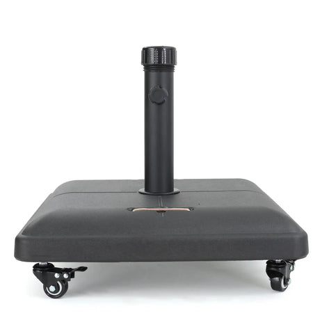 Wheelie - Stylish Square Umbrella Base With Stainless Steel Pole Handle - Best Buy Furniture