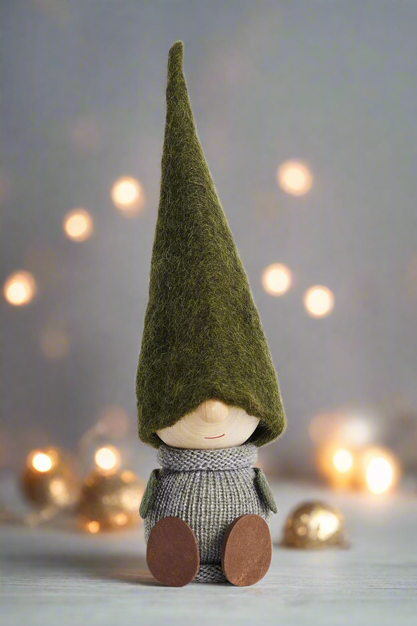 Tomte Gnome - Cousin Frode (green hat)