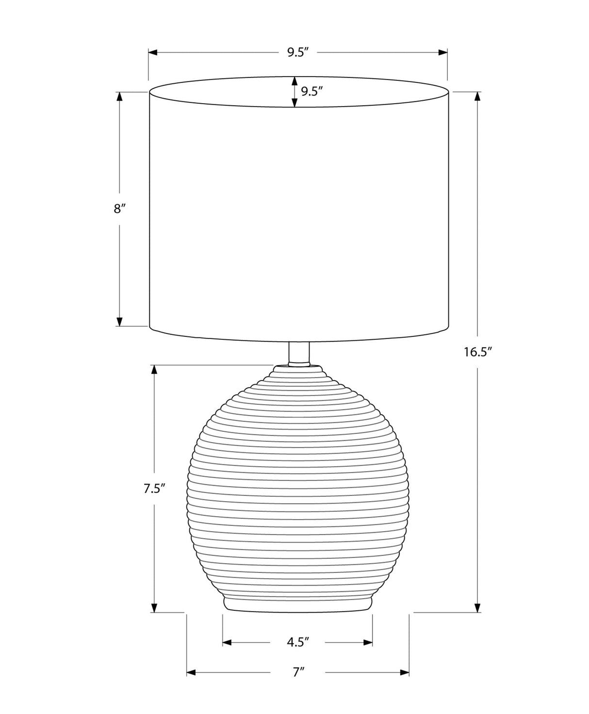 Lighting, Resin, Contemporary - Black - Best Buy Furniture