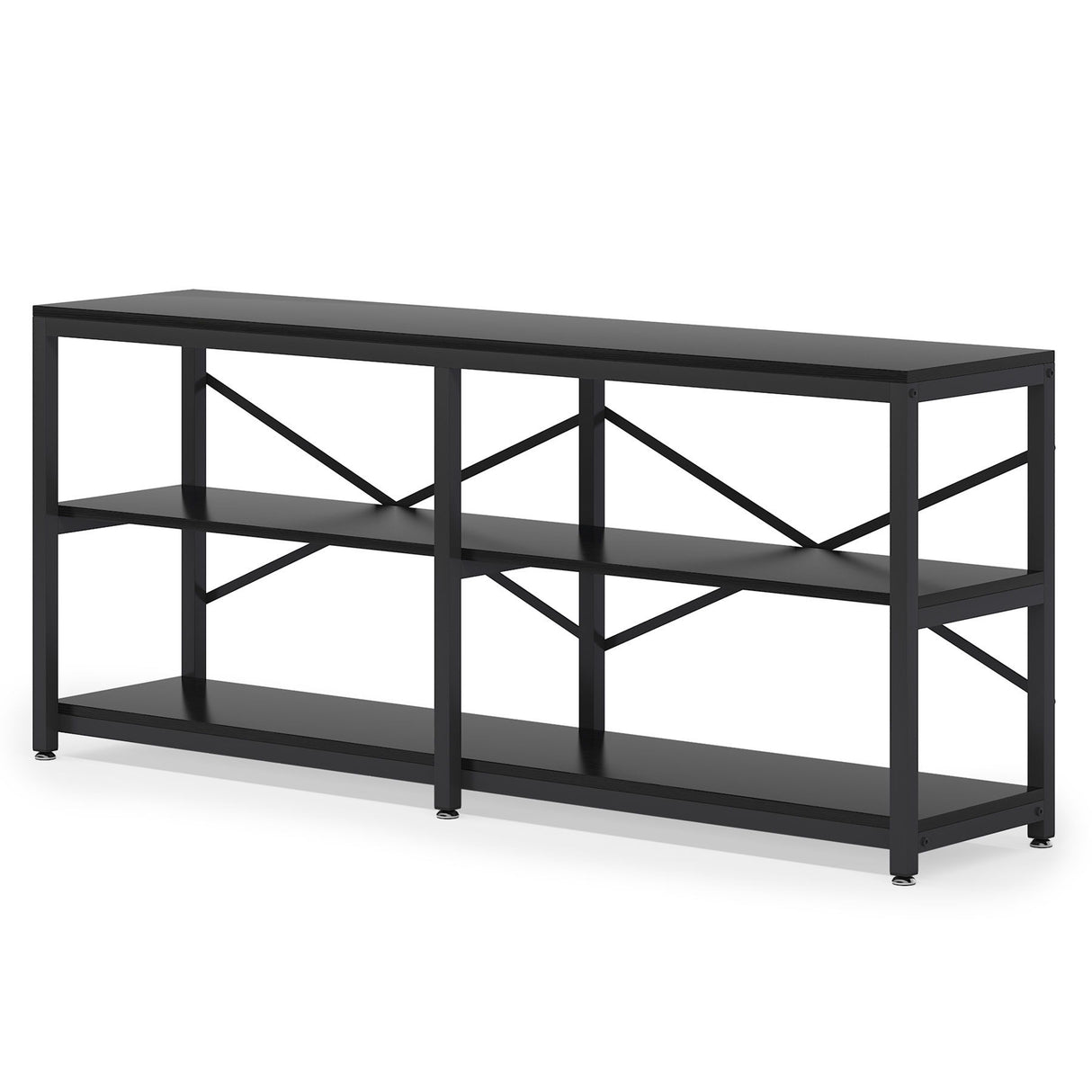 Console Table With X Back Design, Extra Long Storage