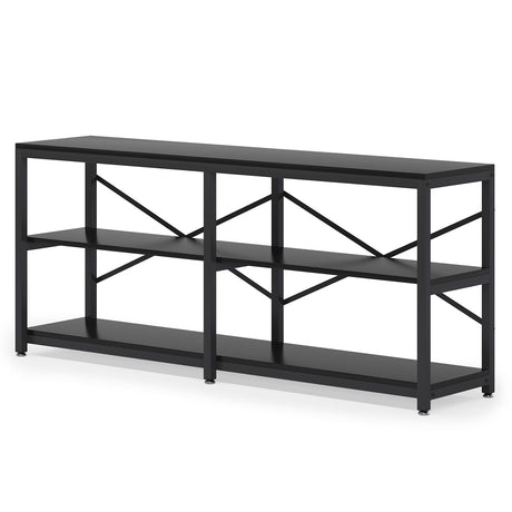 Console Table With X Back Design, Extra Long Storage