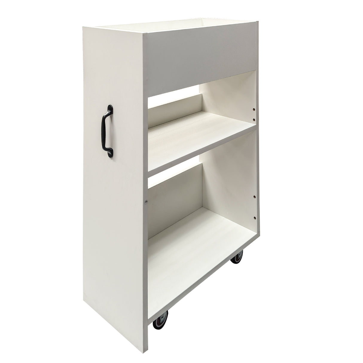 3 Tier Wooden Floor Standing Bookcase with Slide Out Drawer Storage