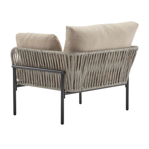 Rope Lounge Chair With Cushions For Modern Spaces