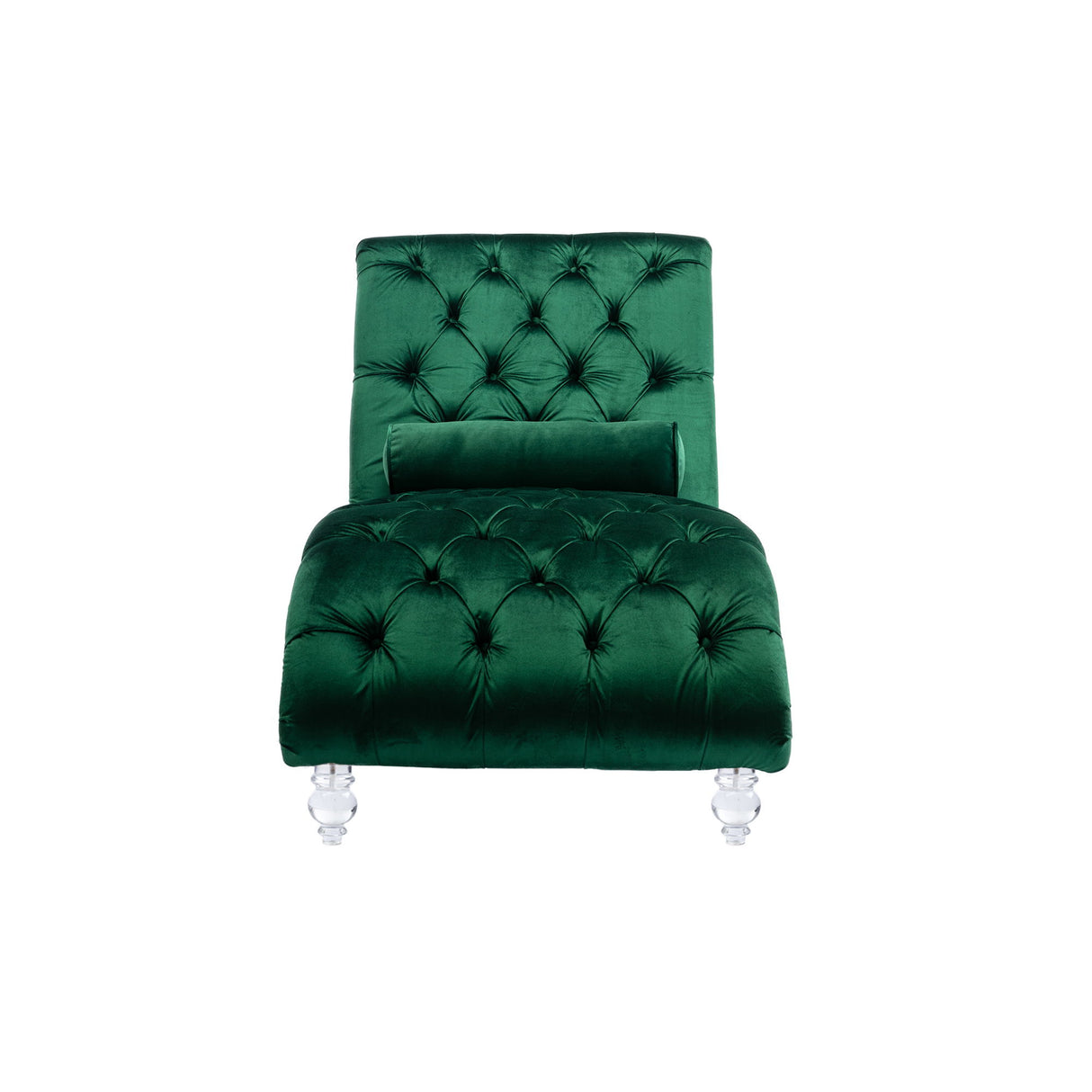 Chaise Lounge Indoor, Button Tufted Upholstered Chaise Lounge Chair With Pillow