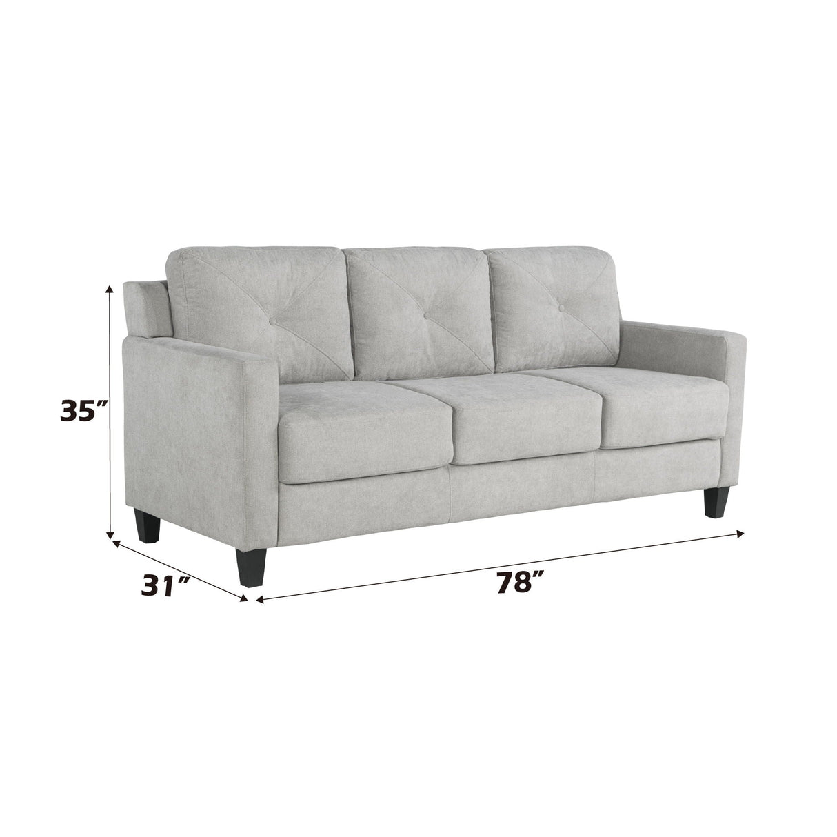 Horatio Chenille 3-Seater Sofa