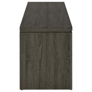 2 Drawer TV Console With Floating Top - Gray