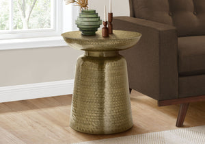 Drum Accent Side Table, Hammered Texture - Best Buy Furniture