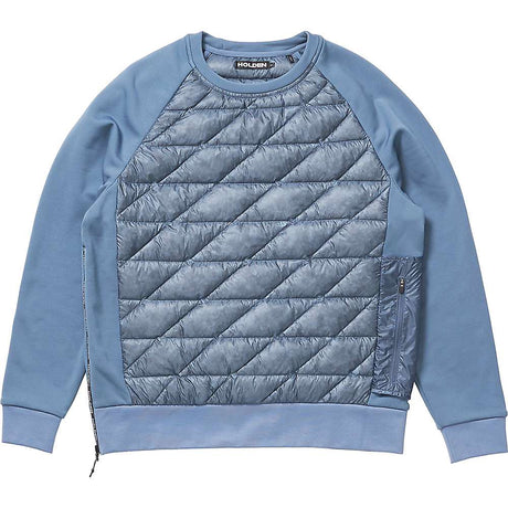 Holden Men's Hybrid Down Crew - Medium - China Blue