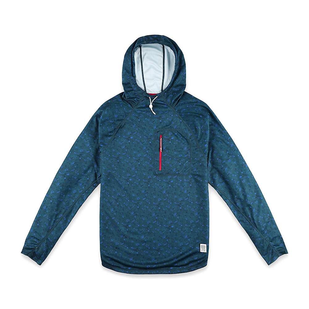 Topo Designs Men's River Hoodie - Blue Terrazzo