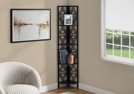 Bookshelf, Bookcase, Etagere, 4 Tier Corner, For Office, Transitional - Best Buy Furniture