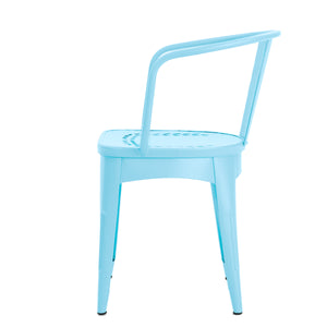 Lourdes 3 PC KD Metal Patio Furniture Set - Matte