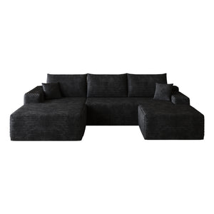 107"Cloud Sectional Sofa with 1 Ottoman - view 6