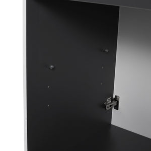 Contemporary Freestanding Bathroom Vanity With Resin Sink & Soft-Close Cabinet Doors