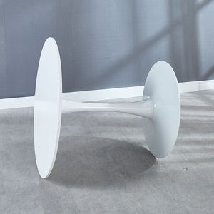 Mid-Century Tulip Table With Round Top, Pedestal Base