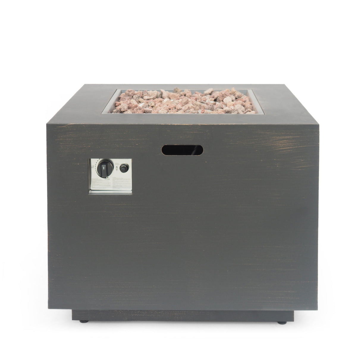 Outdoor Patio Gas Burning Fire Pit Table 50, 000 Btu, Square