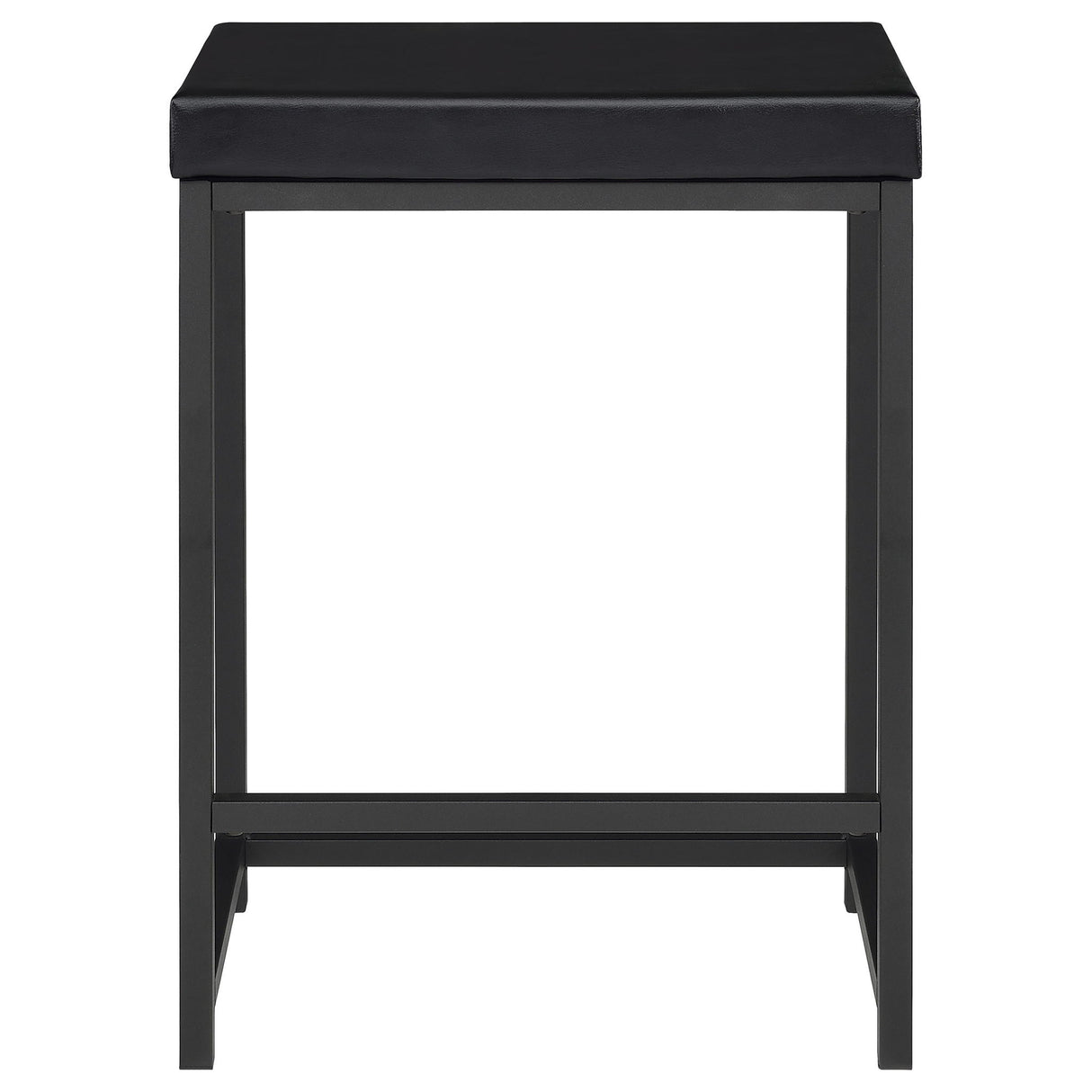 Klekner - 4 Piece Counter Height Table Set With Nesting Tables And Backless Stools - Charcoal